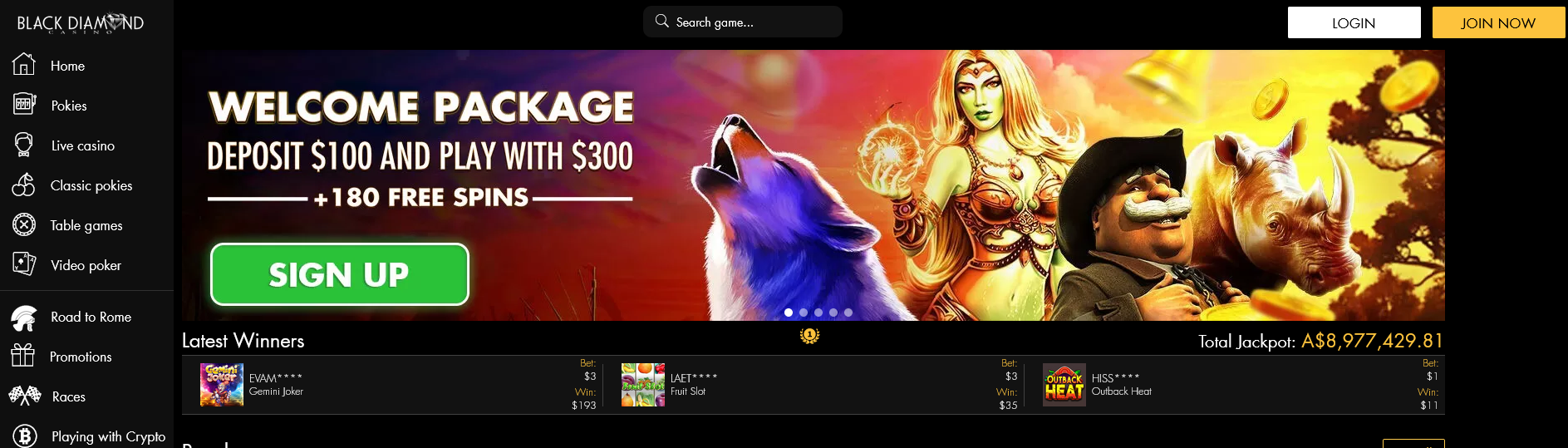 Black
                          Diamond Casino