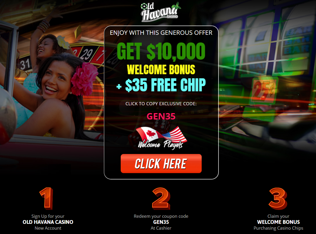 GET 10,000 WELCOME
BONUS + $35 FREE CHIP GET 10,000 WELCOME
BONUS + $35 FREE CHIP